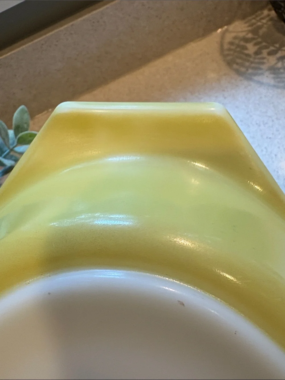 Vintage Pyrex Yellow Divided Casserole 1 1/2 QT